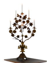 Load image into Gallery viewer, 34&quot; Gorgeous XL Antique Altar Church French Candlestick Bronze Candelabra 19TH
