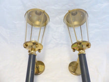 Load image into Gallery viewer, Gorgeous Pair of Mid Century Large Torcheres Wall Sconces by Maison Lunel 1950
