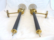 Load image into Gallery viewer, Gorgeous Pair of Mid Century Large Torcheres Wall Sconces by Maison Lunel 1950
