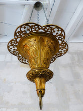 Load image into Gallery viewer, 19TH Antique French Sanctuary Church Candle Chandelier Ceiling Religious Gothic
