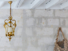 Load image into Gallery viewer, Gorgeous Vintage French Hall Lantern Chandelier Ceiling Gilded Bronze Shades 3🔥
