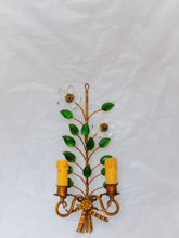 Load image into Gallery viewer, BANCI Large French Mid-Century Gilt Bronze Wall Light Sconce Chandelier Baguès x
