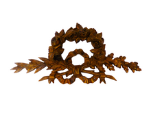 Load image into Gallery viewer, 19TH XL large Antique French Gilded Bronze Pediment Hardware Furniture Salvage x
