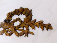 Load image into Gallery viewer, 19TH XL large Antique French Gilded Bronze Pediment Hardware Furniture Salvage x
