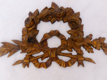 Load image into Gallery viewer, 19TH XL large Antique French Gilded Bronze Pediment Hardware Furniture Salvage x
