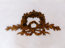 Load image into Gallery viewer, 19TH XL large Antique French Gilded Bronze Pediment Hardware Furniture Salvage x
