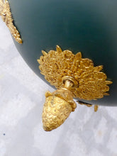 Load image into Gallery viewer, 19TH Antique French 3 Arms Ormolu Bronze Brass Tole Chandelier Ceiling Empire x
