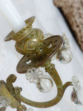 Load image into Gallery viewer, Large Antique French Bronze Rococo 19TH Wall Light Sconce Louis XV Crystal Balls
