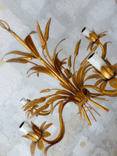 Load image into Gallery viewer, HANS KOGL St Gilded Chandelier Ceiling 70&#39;s Hollywood Regency Mid Century Wheat
