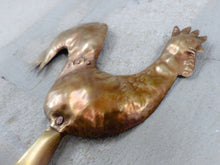 Load image into Gallery viewer, Gorgeous 1950 Wall Light Brass Rooster Atelier Cerenne of Vallauris Modernist
