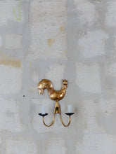 Load image into Gallery viewer, Gorgeous 1950 Wall Light Brass Rooster Atelier Cerenne of Vallauris Modernist
