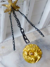 Load image into Gallery viewer, 1900 Gorgeous Antique French Alabaster Pendant Chandelier Ceiling Gilded Bronze
