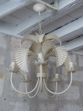 Load image into Gallery viewer, Hans KOGL Vintage Palm Chandelier Ceiling 1970 Hollywood Regency Mid Century
