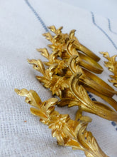 Load image into Gallery viewer, Antique Set 40x French Ormolu Bronze Rings Rod Curtain 19TH RARE Tieback
