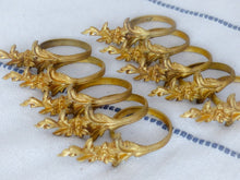 Load image into Gallery viewer, Antique Set 40x French Ormolu Bronze Rings Rod Curtain 19TH RARE Tieback
