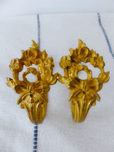 Load image into Gallery viewer, Antique PAIR French Ormolu Bronze Tiebacks Rod Curtain 19TH Hooks
