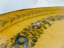 Load image into Gallery viewer, 30&quot; Antique 19th C. French Victorian Hand Painted Tole Metal Toleware Oval Tray
