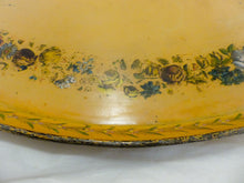 Load image into Gallery viewer, 30&quot; Antique 19th C. French Victorian Hand Painted Tole Metal Toleware Oval Tray
