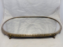 Load image into Gallery viewer, 27&quot; Antique Surtout de Table 19th French Bronze Silverplate Centerpiece Tray
