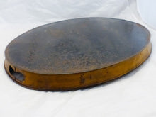 Load image into Gallery viewer, Antique 19th C. French Victorian Hand Painted Tole Metal Vine theme Oval Tray
