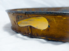 Load image into Gallery viewer, Antique 19th C. French Victorian Hand Painted Tole Metal Vine theme Oval Tray
