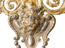 Load image into Gallery viewer, Large Antique 1880 French Bronze Mirror Rare Mascaron &amp; Lion Head
