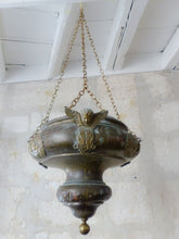 Load image into Gallery viewer, Large French Sanctuary Church Bronze Chandelier Ceiling Religious 19TH Gothic
