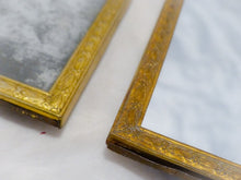 Load image into Gallery viewer, Antique Set 3x French Bronze Pediment Photo Miniature Portrait Frame Mirror 19TH
