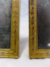 Load image into Gallery viewer, Antique Set 3x French Bronze Pediment Photo Miniature Portrait Frame Mirror 19TH
