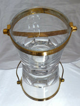 Load image into Gallery viewer, BACCARAT Harcourt - Gorgeous vintage Ice Bucket Cut Crystal &amp; Brass Handle 1950
