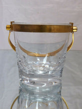 Load image into Gallery viewer, BACCARAT Harcourt - Gorgeous vintage Ice Bucket Cut Crystal &amp; Brass Handle 1950
