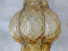 Load image into Gallery viewer, Rare Pair Venitian Lantern Ceiling Light 20TH Vintage Italian chandelier Murano
