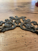 Load image into Gallery viewer, Vintage French Gilded Bronze Eagle Pediment Hardware Salvage Angel Cherub
