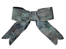 Load image into Gallery viewer, Large Vintage French Copper Ribbon Bow Pediment Hardware Furniture Salvage Rust
