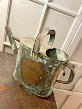 Load image into Gallery viewer, 20th Century French Watering Can with Green patina / Ancien Arrosoir Garden Zinc
