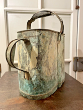 Load image into Gallery viewer, 20th Century French Watering Can with Green patina / Ancien Arrosoir Garden Zinc
