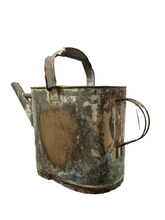 Load image into Gallery viewer, 20th Century French Watering Can with Green patina / Ancien Arrosoir Garden Zinc
