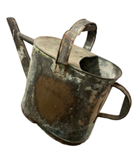 Load image into Gallery viewer, 20th Century French Watering Can with Green patina / Ancien Arrosoir Garden Zinc
