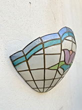 Load image into Gallery viewer, Superbe lot 3x anciennes appliques Nacre Décor Fleurs 1980 Multicolores
