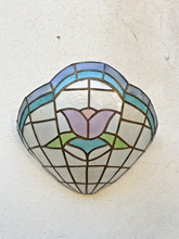 Load image into Gallery viewer, Superbe lot 3x anciennes appliques Nacre Décor Fleurs 1980 Multicolores
