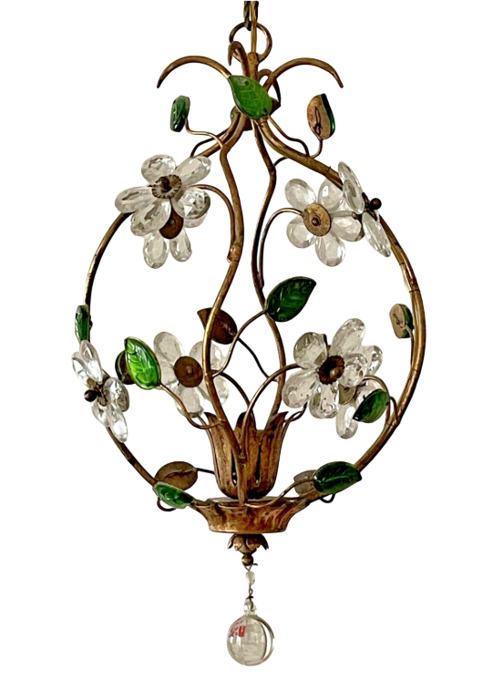 BANCI Mid Century Flowers Glass Murano Wall Light Ceiling Chandelier BAGUES Styl