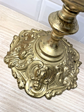 Load image into Gallery viewer, Gorgeous French Hall Lantern 1900 Chandelier Ceiling Gilded Brass Flame Glass
