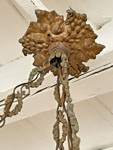 Load image into Gallery viewer, 1900 Gorgeous Antique French Alabaster Pendant Chandelier Ceiling Gilded Bronze
