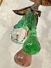 Load image into Gallery viewer, Gorgeous Antique Chandelier Handmade Glass Drops Fruits 1920 MURANO 4 lights
