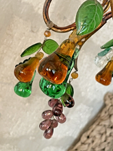 Load image into Gallery viewer, Gorgeous Antique Chandelier Handmade Glass Drops Fruits 1920 MURANO 4 lights
