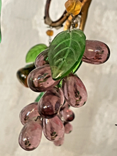 Load image into Gallery viewer, Gorgeous Antique Chandelier Handmade Glass Drops Fruits 1920 MURANO 4 lights
