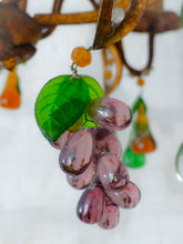 Load image into Gallery viewer, Gorgeous Antique Chandelier Handmade Glass Drops Fruits 1920 MURANO 4 lights
