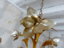 Load image into Gallery viewer, Silver &amp; Gilded Enameled Chandelier Ceiling 70&#39; Regency Mid Century HANS KOGL St
