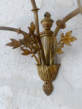 Load image into Gallery viewer, RARE Antique PAIR French Gilded Bronze Wall Light Sconce Pink Glass Shade 19TH
