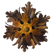 Load image into Gallery viewer, BANCI Mid Century Murano Ceiling Wall Light Gilded Tole Chandelier BAGUES Style*
